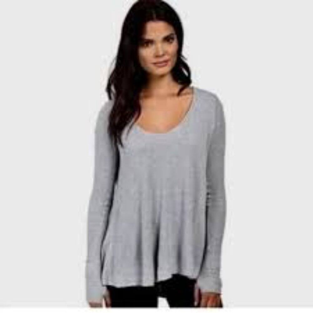 We The Free by Free People Frey Malibu Thermal Long Sleeve Tunic Size Small